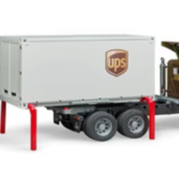 Bruder MACK Granite UPS Logistics Truck Driver Forklift Age 4+  Addt'l shipping - Picture 5 of 7